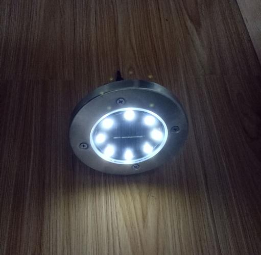 tv disk light 8led太阳能地埋灯 源头工厂amazon ebay wish